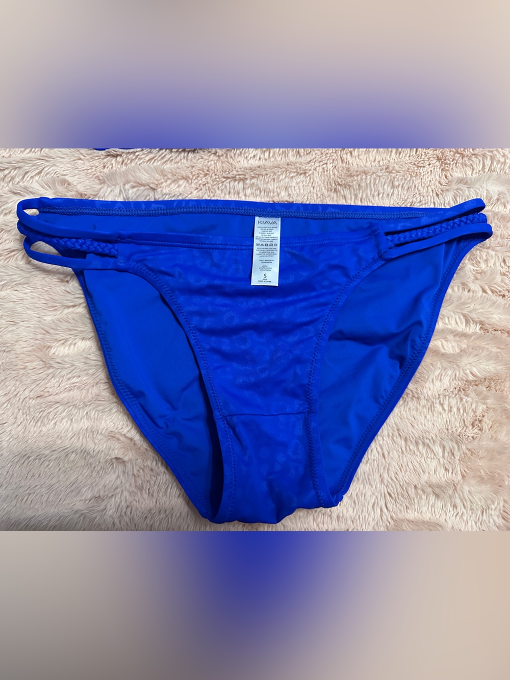 KIAVA Blue Swim Bottoms Small Like New